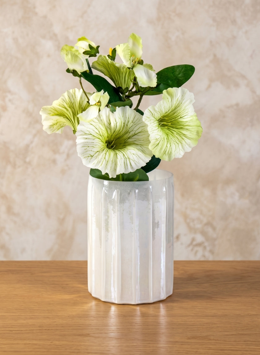 Norvege Pearl White Vase Decor Jamali Garden
