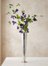 24in Tall Silver Mercury Glass Trumpet Vase Decor Jamali Garden