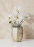 Faceted Pearl & Rust Glass Vase Decor Jamali Garden