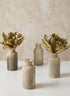 4.5in Tall Harem Gilded Glass Mini Bottle, Set of 4 Decor Jamali Garden