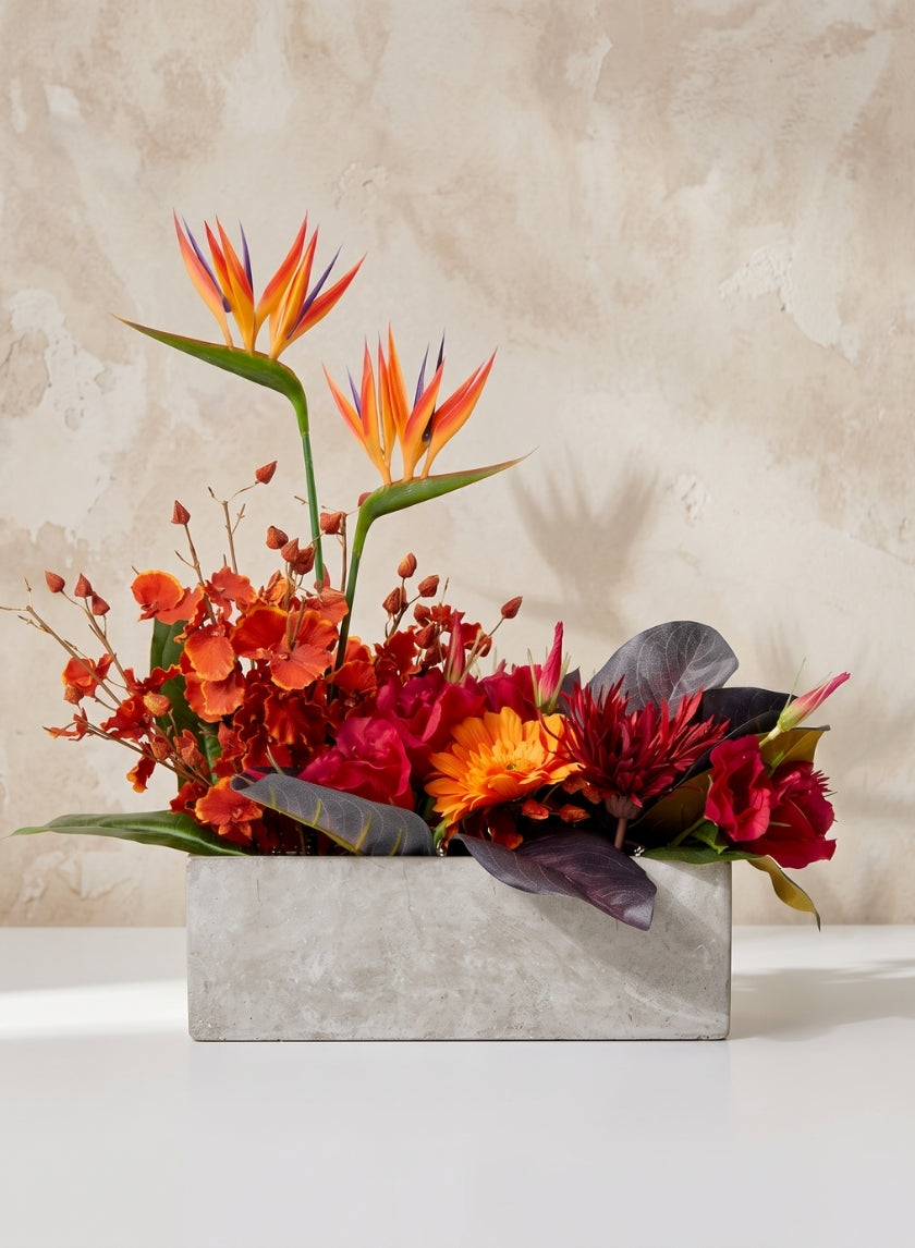 12in Long Atelier Cement Flower Box