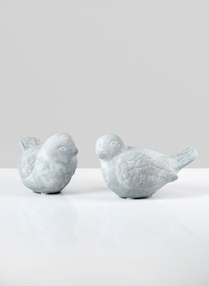 5in Long Atelier Antiqued Cement Bird, Case of 2 Decor Jamali Garden