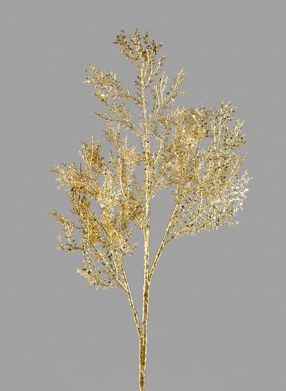 32in Glittered Gold Fern Spray Decor Jamali Garden