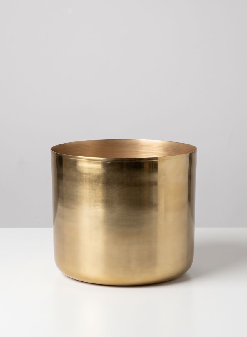 Gold Planter Iron Vase Decor Jamali Garden