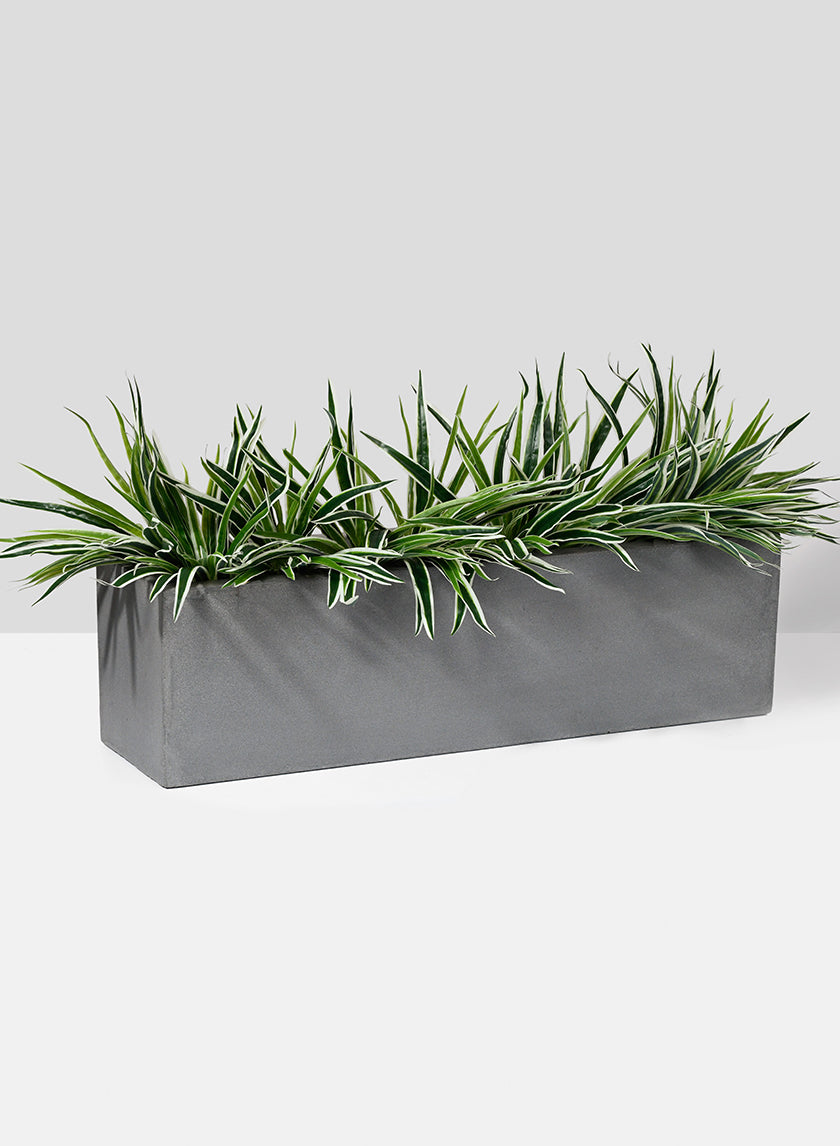 Buy 27 1/2in Grey Fiberstone Window Box | Window Boxes – Jamali Garden