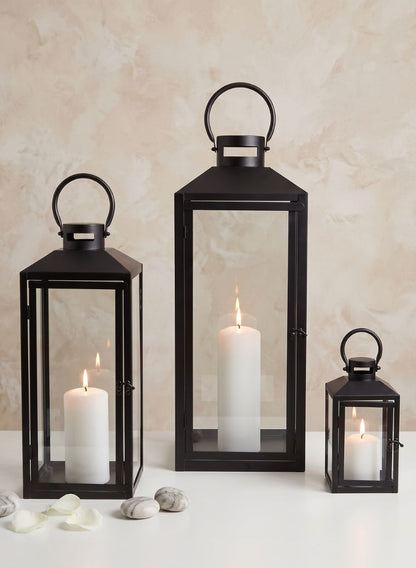 Black Monterey Lantern Decor Jamali Garden