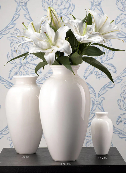 Biancalani 花瓶☆SALE Porcelain White Ginger Vase | Jamali Garden