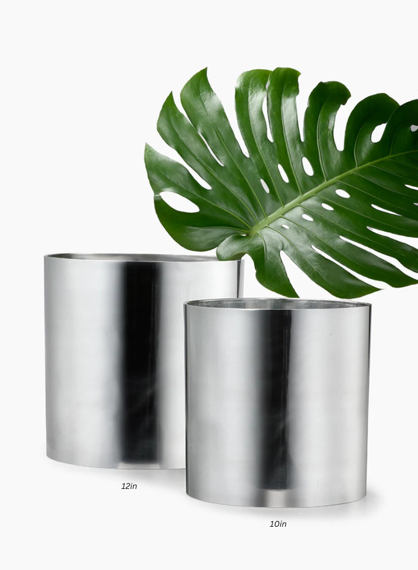 plant pots and vases Buy Polished Aluminum Vases Wholesale