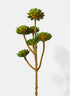 12.5in Long Dark Green Succulent Mini Tree Spray Decor Jamali Garden