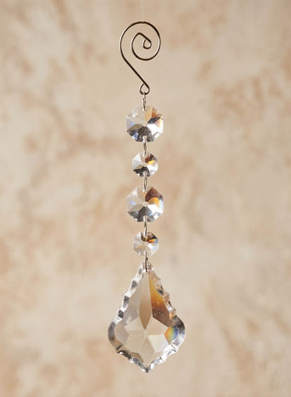 5.5in Long Crystal Ornament Decor Jamali Garden