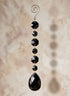 8in Long Black Crystal Ornament Decor Jamali Garden