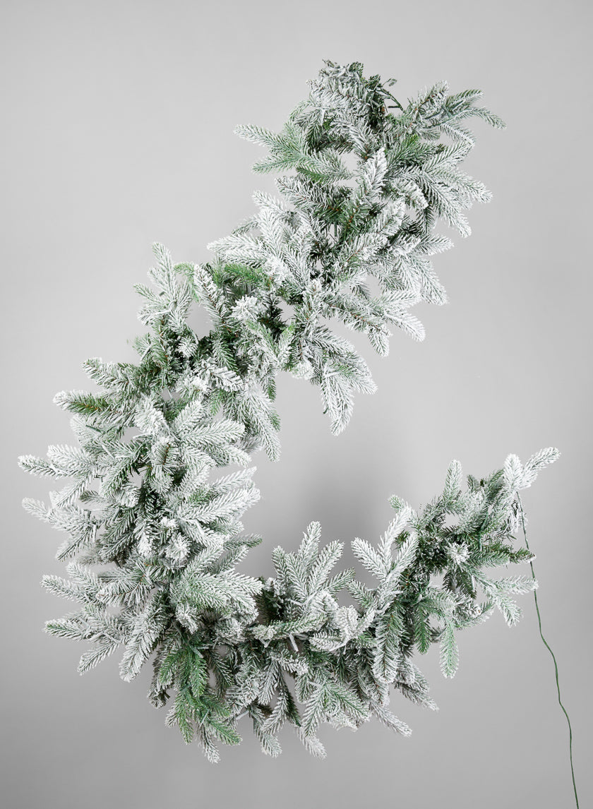 6ft Long Warm White Pre-Lit Garland (300 Lights) Decor Jamali Garden