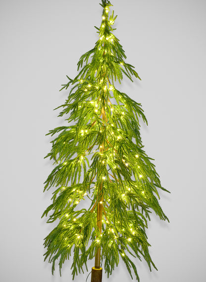 60in Tall Warm White Pre-Lit Christmas Tree (300 Lights) Decor Jamali Garden
