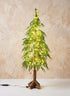 60in Tall Warm White Pre-Lit Christmas Tree (300 Lights) Decor Jamali Garden