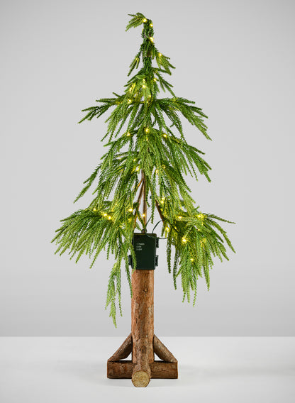 32in Tall Warm White Pre-Lit Christmas Tree (80 Lights) Decor Jamali Garden