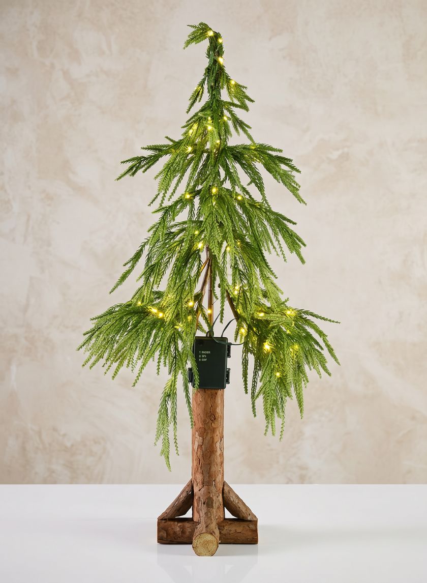 32in Tall Warm White Pre-Lit Christmas Tree (80 Lights) Decor Jamali Garden
