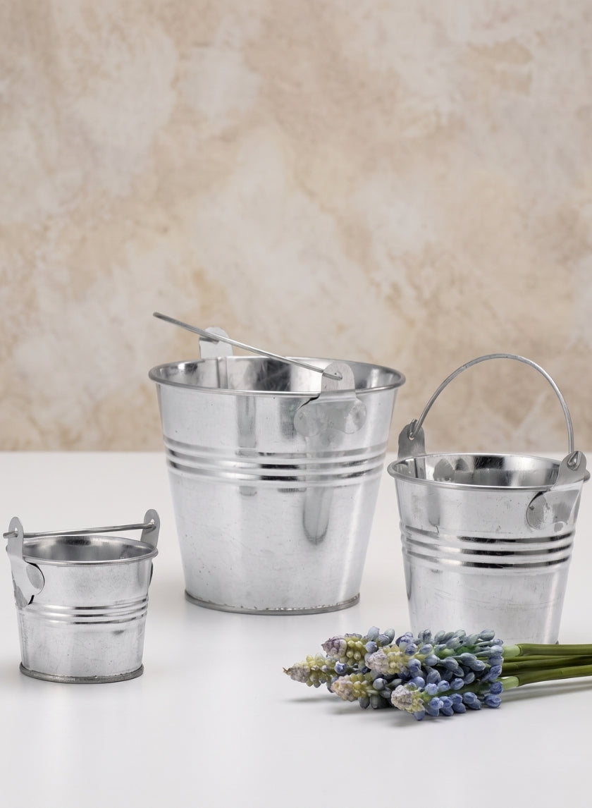 Galvanized Zinc Buckets Decor Jamali Garden
