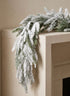 72in Long Fresh Snow Look Pine Garland Decor Jamali Garden