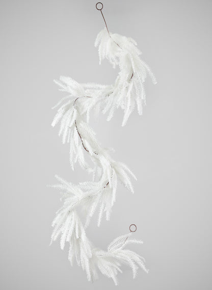 72in Long Snow Look All White Pine Garland, Case of 6 Decor Jamali Garden