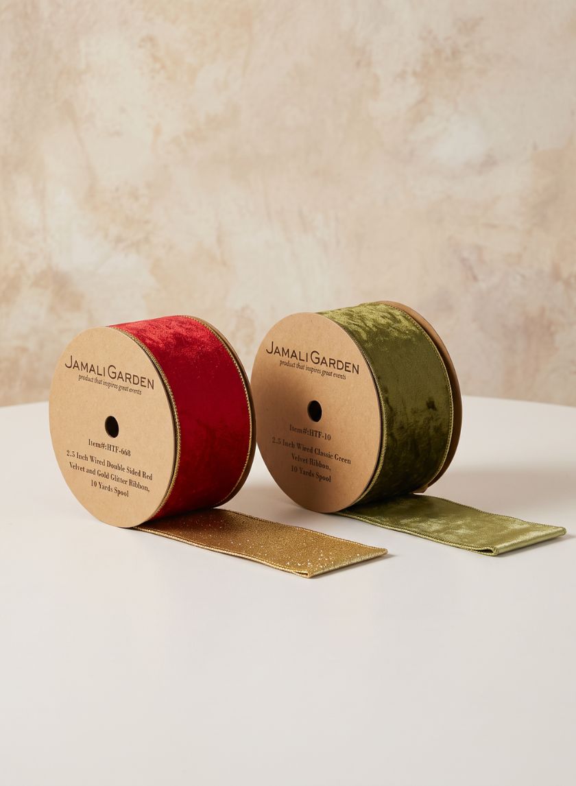 Wired Classic Ribbon, 10 yards Spool Decor Jamali Garden