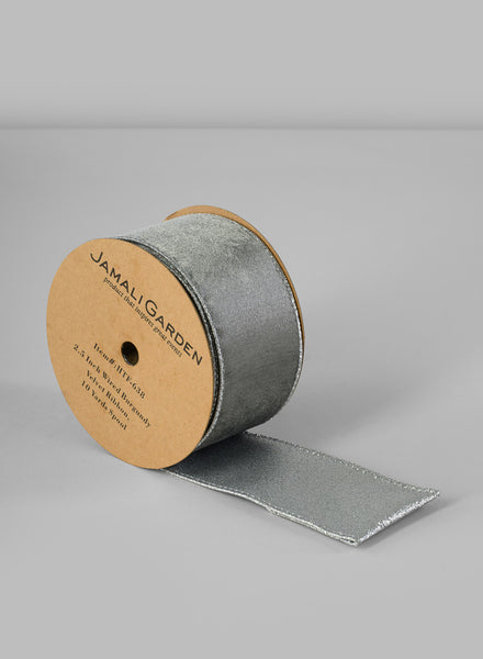 Wired Double Sided Velvet and Glitter Ribbon – Jamali Garden