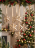 6in Wide Gold Snowflake Metal Ornament, Set of 4 Decor Jamali Garden