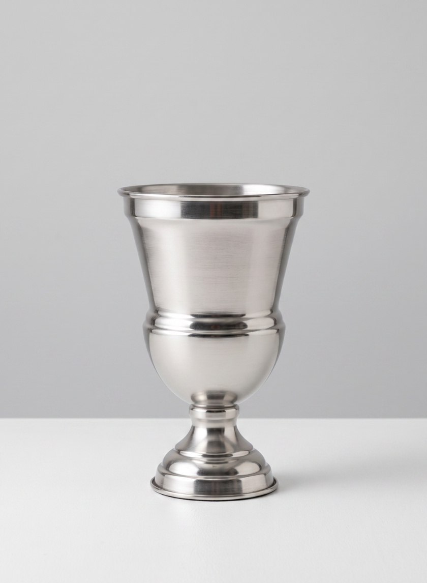 11in Silver Urn Vase