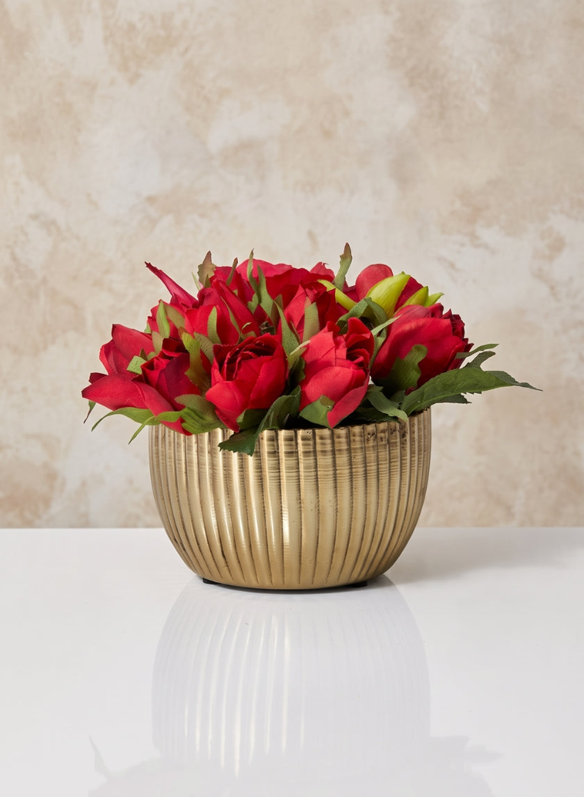 5in Wide Gold Iron Bowl, Set of 2 Decor Jamali Garden