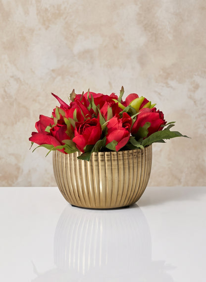 5in Wide Gold Iron Bowl, Set of 2 Decor Jamali Garden