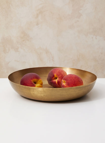 10in Wide Gold Iron Bowl Decor Jamali Garden