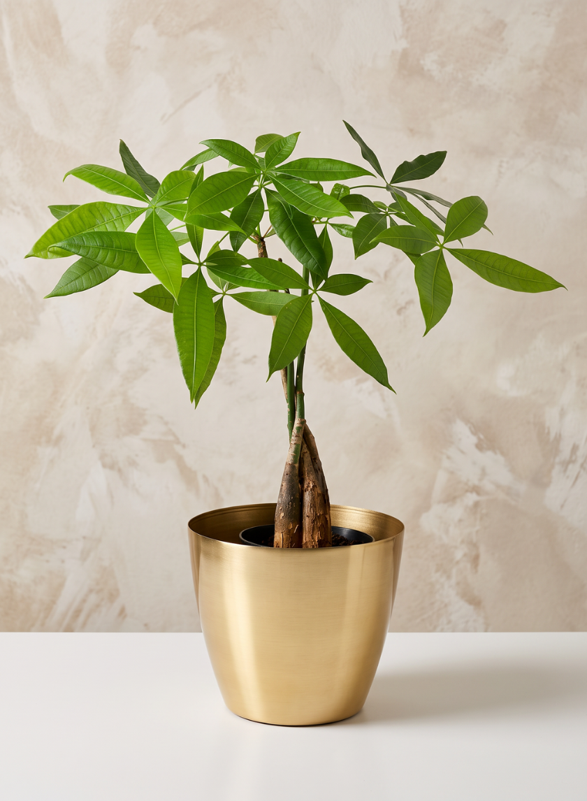 6.5in Wide Gold Elegance Cachepot Decor Jamali Garden