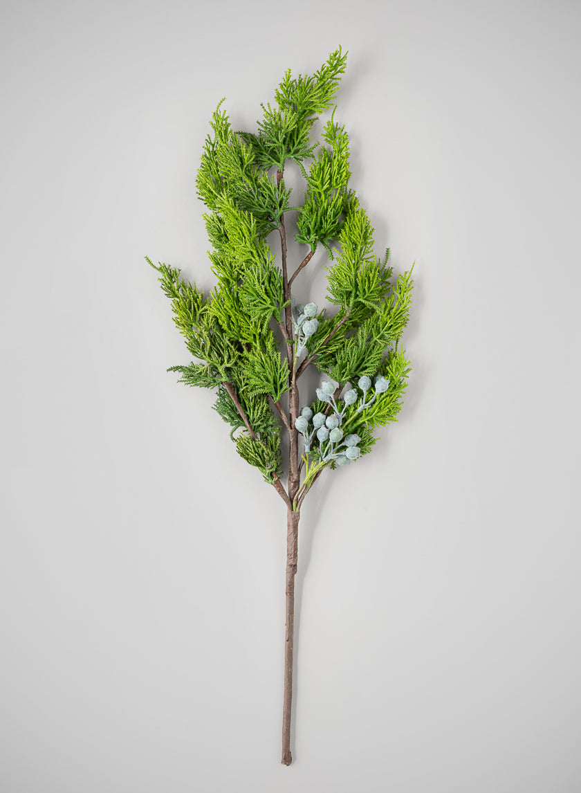 24in Long Real Touch Cypress Berry Spray, Case of 12 Decor Jamali Garden