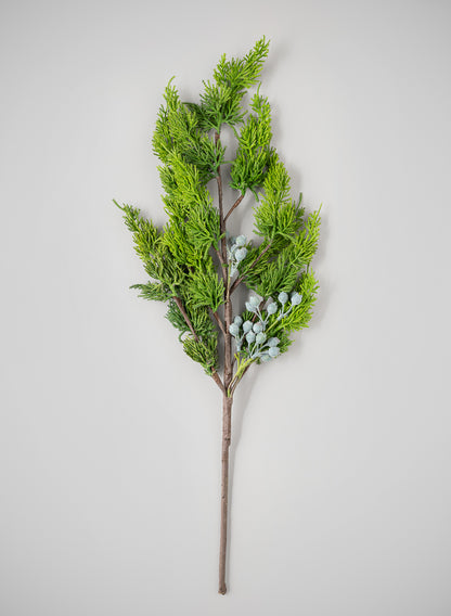 24in Long Real Touch Cypress Berry Spray, Case of 12 Decor Jamali Garden