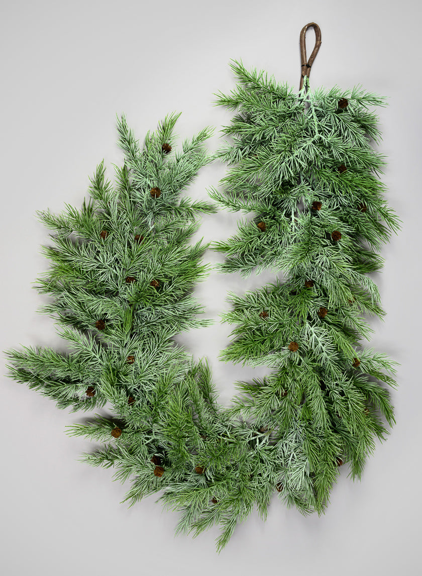 72in Long Real Touch Cliff Pine Garland Decor Jamali Garden