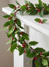 72in Long Holly Berry Garland Decor Jamali Garden
