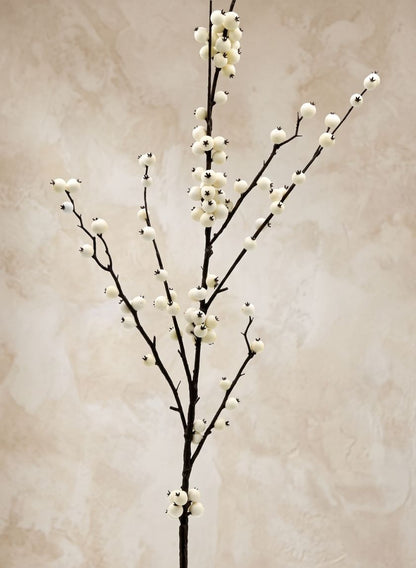 45in Long Cream Berry Spray, Case of 12 Decor Jamali Garden