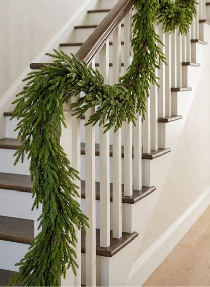 6ft Real Touch Tasmanian Cedar Garland Decor Jamali Garden