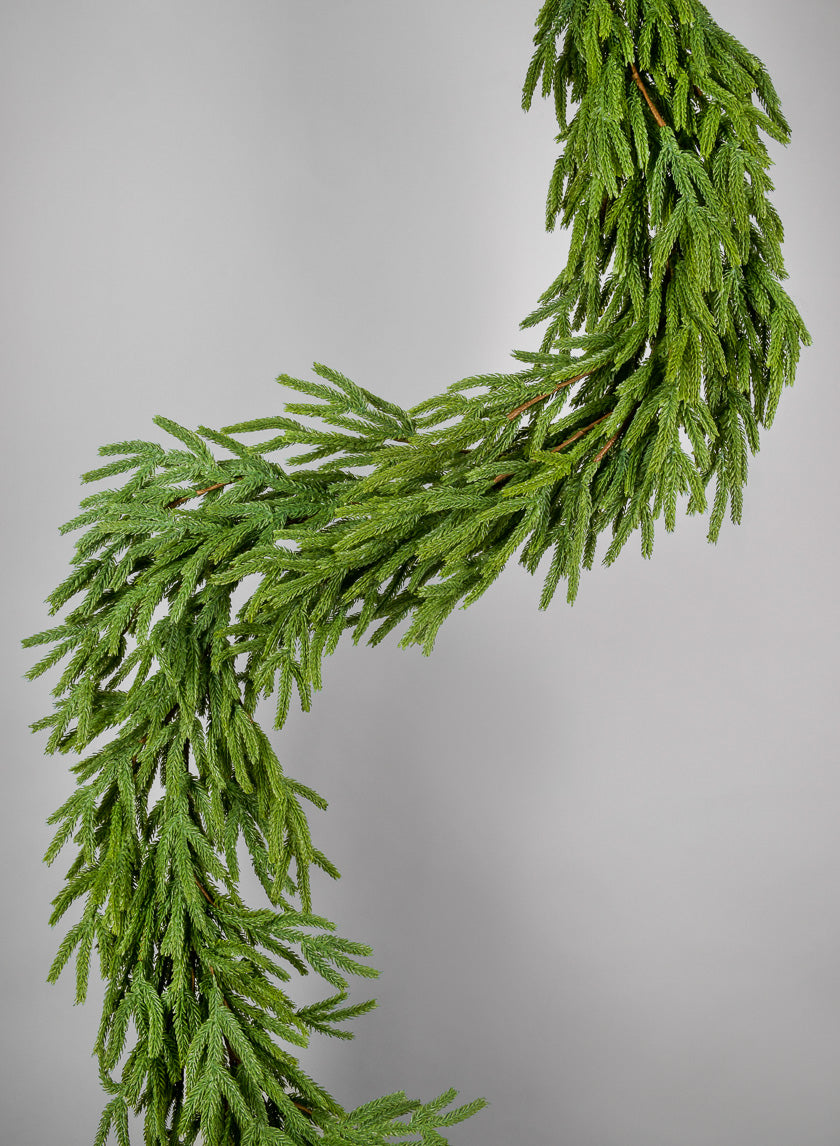 6ft Real Touch Tasmanian Cedar Garland Decor Jamali Garden