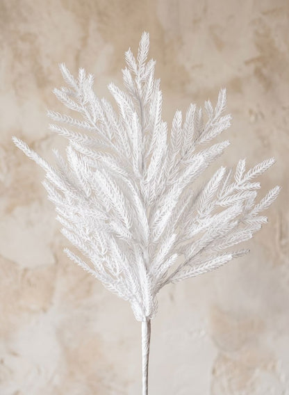 32in Long White Real Touch Pine Pick, Case of 12 Decor Jamali Garden