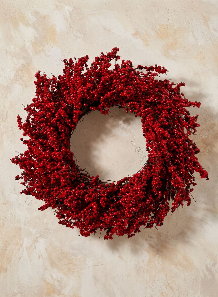 28in Wide Redberry Wreath