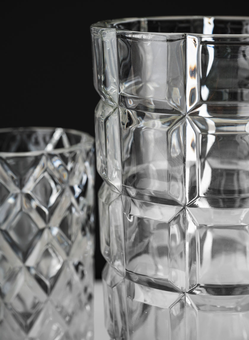 Boheme Crystal Look Glass Vase Decor Jamali Garden