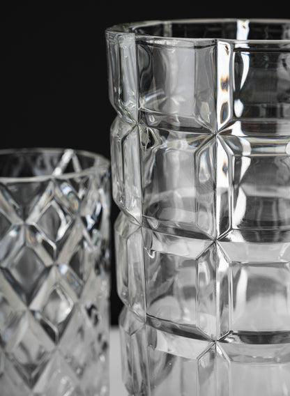 Boheme Crystal Look Glass Vase Decor Jamali Garden