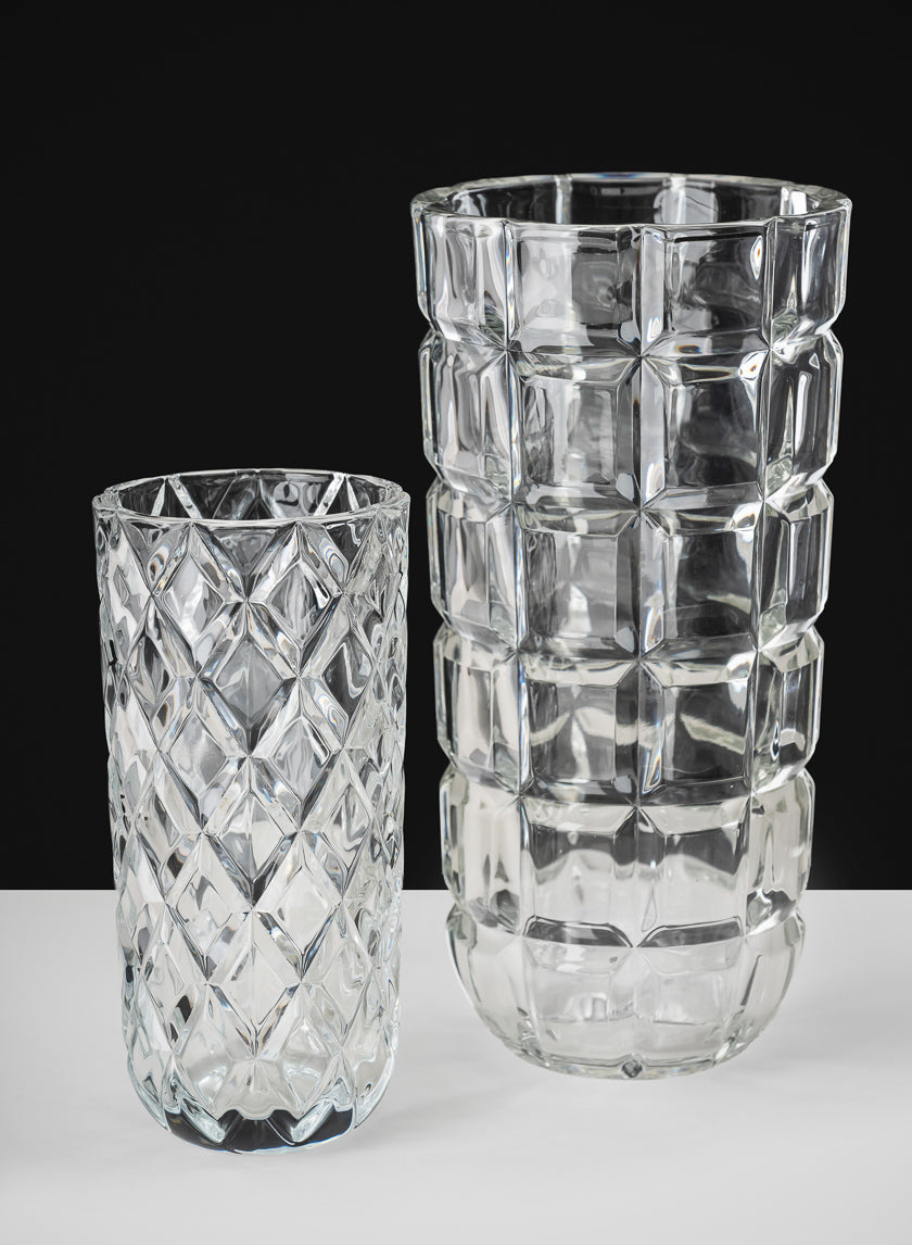 Boheme Crystal Look Glass Vase Decor Jamali Garden