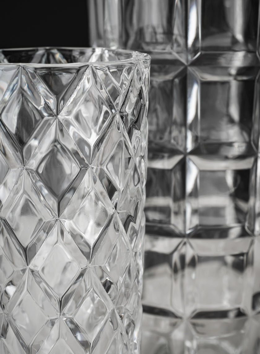 Boheme Crystal Look Glass Vase Decor Jamali Garden