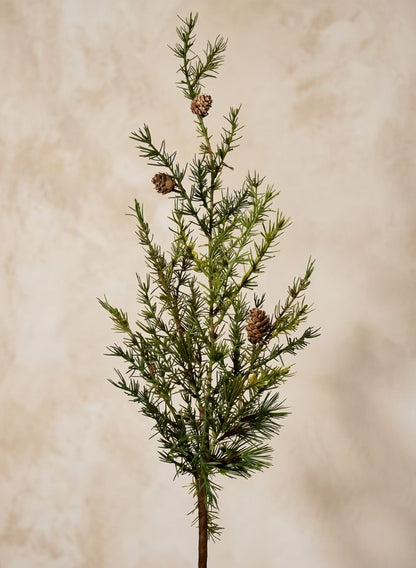 38in Long Green Cypress Spray with Pine Cones Decor Jamali Garden