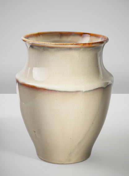 8in Tall Cream Evora Ceramic Vase Decor Jamali Garden