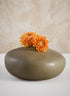 7in Wide Atelier Nature Tan Short Ceramic Vase Decor Jamali Garden