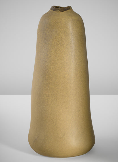 11in Tall Amund Sand Mustard Ceramic Deco Vase Decor Jamali Garden