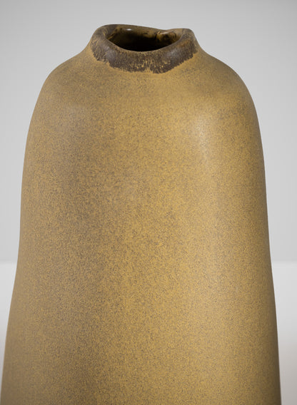 11in Tall Amund Sand Mustard Ceramic Deco Vase Decor Jamali Garden