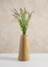 11in Tall Amund Sand Mustard Ceramic Deco Vase Decor Jamali Garden